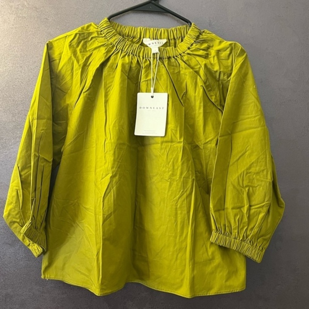 DownEast Olive Green Women's Top
